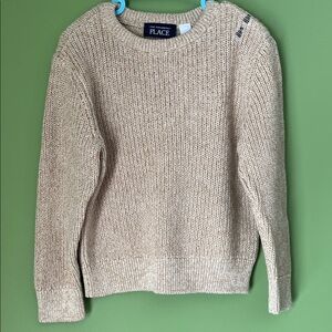 The Children's Place Beige Crewneck Sweater